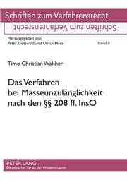 Cover von Das Verfahren bei Masseunzulänglichkeit nach den §§ 208 ff. InsO