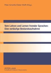 Cover von Vom Lehren und Lernen fremder Sprachen: Eine vorläufige Bestandsaufnahme