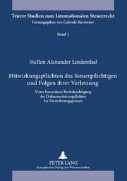 Cover von Mitwirkungspflichten des Steuerpflichtigen und Folgen ihrer Verletzung