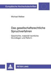 Cover von Das gesellschaftsrechtliche Spruchverfahren