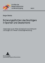 Cover von Sicherungspflichten des Bauträgers in Spanien und Deutschland