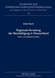 Cover von Regionale Verteilung der Beschäftigung in Deutschland