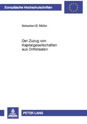 Cover von Der Zuzug von Kapitalgesellschaften aus Drittstaaten
