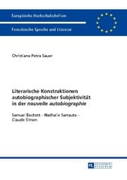 Cover von Literarische Konstruktionen autobiographischer Subjektivität in der 'nouvelle autobiographie'