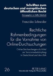 Cover von Rechtliche Rahmenbedingungen für die Vornahme von Online-Durchsuchungen