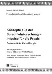 Cover von Konzepte aus der Sprachlehrforschung - Impulse für die Praxis
