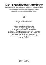 Cover von Arbeitnehmerschutz von geschäftsführenden Gesellschaftsorganen im Lichte der 'Danosa'-Entscheidung des EuGH