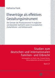 Cover von Eheverträge als effektives Gestaltungsinstrument