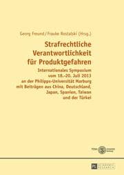 Cover von Strafrechtliche Verantwortlichkeit für Produktgefahren