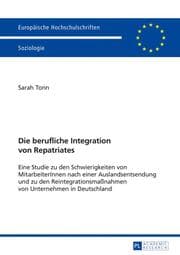 Cover von Die berufliche Integration von Repatriates