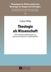 Cover von Theologie als Wissenschaft