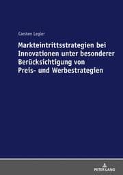 Cover von Markteintrittsstrategien bei Innovationen unter besonderer Berücksichtigung von Preis- und Werbestrategien