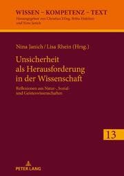 Cover von Unsicherheit als Herausforderung für die Wissenschaft