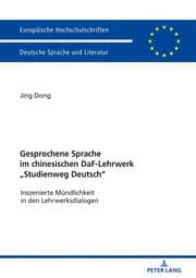 Cover von Gesprochene Sprache im chinesischen DaF-Lehrwerk 'Studienweg Deutsch'