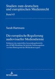 Cover von Die europäische Regulierung audiovisueller Mediendienste