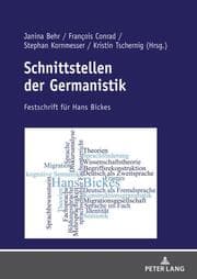 Cover von Schnittstellen der Germanistik