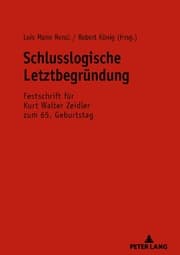 Cover von Schlusslogische Letztbegründung