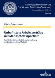 Cover von Unbefristete Arbeitsverträge mit Mannschaftssportlern
