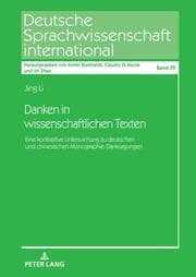 Cover von Danken in wissenschaftlichen Texten
