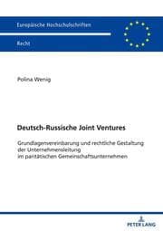 Cover von Deutsch-Russische Joint Ventures