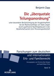 Cover von Die überquotale Teilungsanordnung