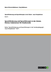 Cover von Sprachförderung und Sprachtherapie in der Schule. Kleines Vademecum für Studierende