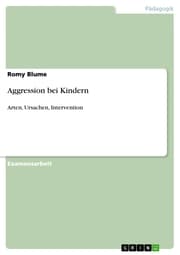 Cover von Aggression bei Kindern