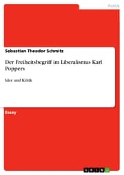 Cover von Der Freiheitsbegriff im Liberalismus Karl Poppers