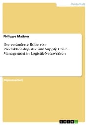 Cover von Die veränderte Rolle von Produktionslogistik und Supply Chain Management in Logistik-Netzwerken