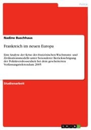 Cover von Frankreich im neuen Europa