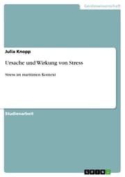 Cover von Ursache und Wirkung von Stress