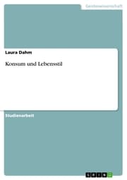 Cover von Konsum und Lebensstil