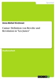 Cover von Camus' Definition von Revolte und Revolution in 'Les Justes'