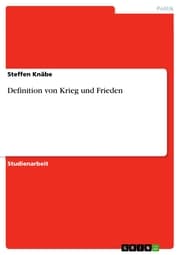 Cover von Definition von Krieg und Frieden