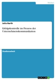 Cover von Erfolgskontrolle im Prozess der Unternehmenskommunikation