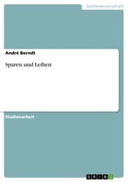 Cover von Sparen und Leihen