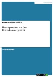 Cover von Hexenprozesse vor dem Reichskammergericht