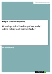 Cover von Grundlagen der Handlungstheorien bei Alfred Schütz und bei Max Weber
