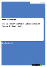Cover von Das Inselmotiv in Daniel Defoes Robinson Crusoe: Exil oder Asyl?