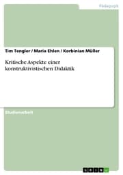 Cover von Kritische Aspekte einer konstruktivistischen Didaktik