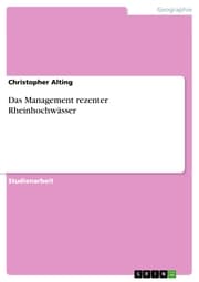 Cover von Das Management rezenter Rheinhochwässer