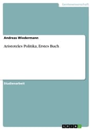 Cover von Aristoteles Politika, Erstes Buch