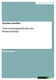 Cover von Untersuchungsmethoden der Biopsychologie