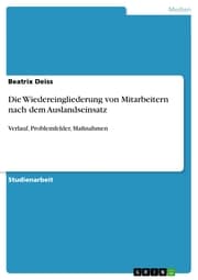 Cover von Die Wiedereingliederung von Mitarbeitern nach dem Auslandseinsatz
