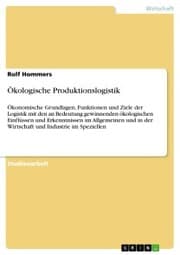 Cover von Ökologische Produktionslogistik