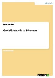 Cover von Geschäftsmodelle im E-Business