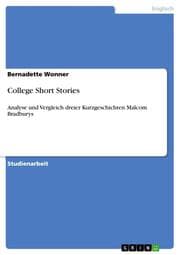 Cover von College Short Stories