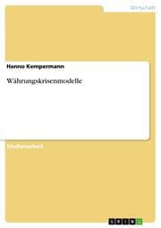 Cover von Währungskrisenmodelle