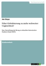 Cover von Führt Globalisierung zu mehr weltweiter Ungleichheit?