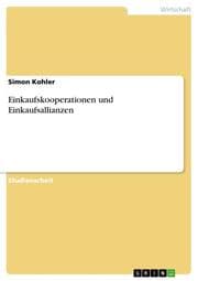 Cover von Einkaufskooperationen und Einkaufsallianzen